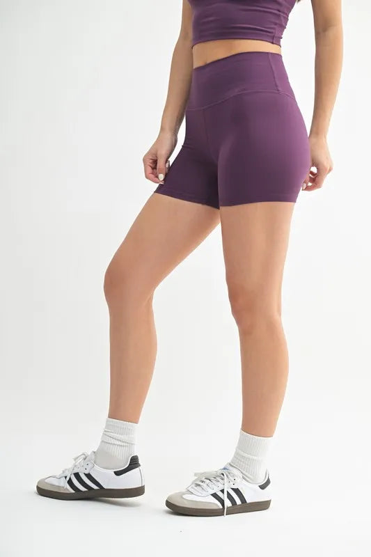 Her Femme Fit Cloud Sculpt Contour Biker Shorts in Merlot, alternate view