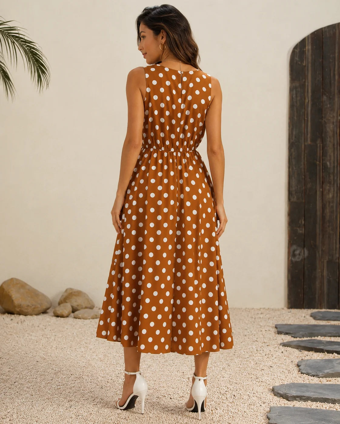 Her Femme Fit Ready Images 9165541605528 04 polka dot brown back