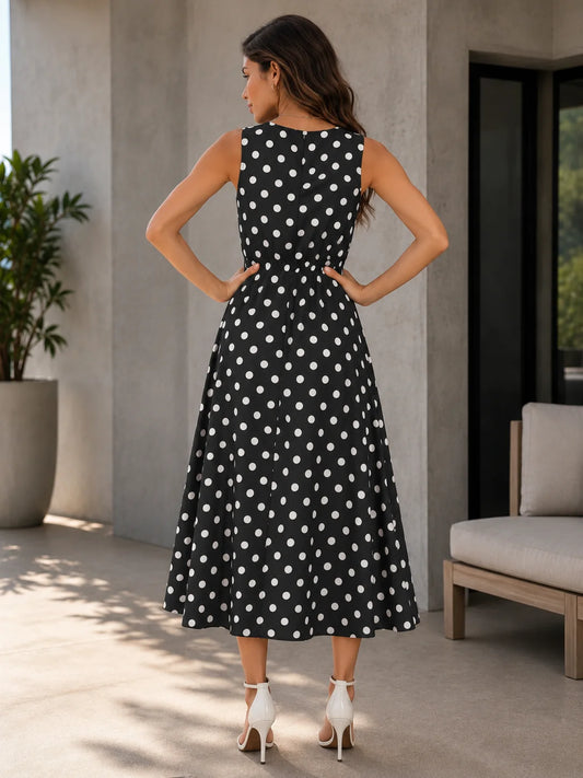 Her Femme Fit Ready Images 9165541605528 02 polka dotted black back